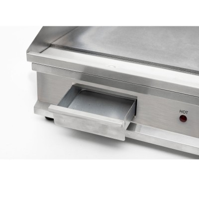 HOME HGAG30 plancha elektromos sütőlap, 3000 W, acél sütőlap, állítható hőmérséklet, olajgyűjtő fiók